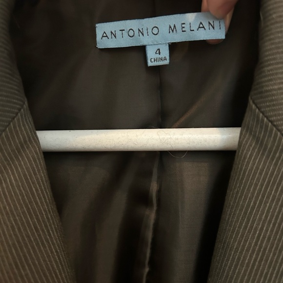 Antonio Melani Brown Pinstripe Blazer - Picture 4 of 5